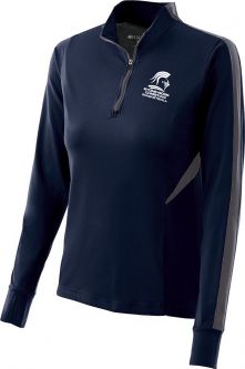 Ladies Holloway Torsion Training Top, Navy/Graphite